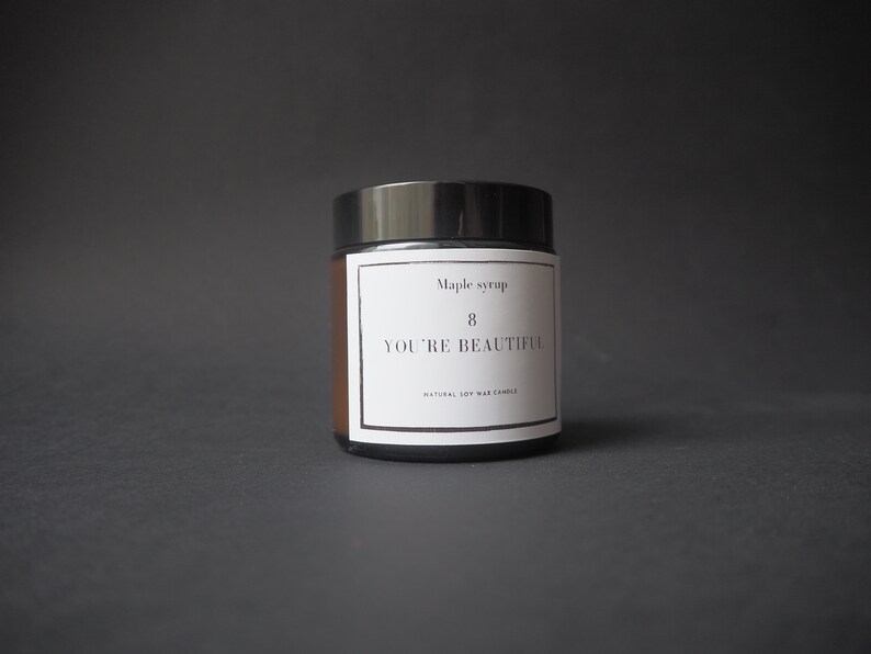 Rusian soy candle handmade mood girl present box 100/% vegan gift Motivational Scented CANDLE You re beautiful