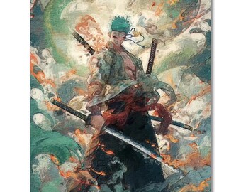 Roronoa Zoro Paint by Numbers - Paint My Numbers