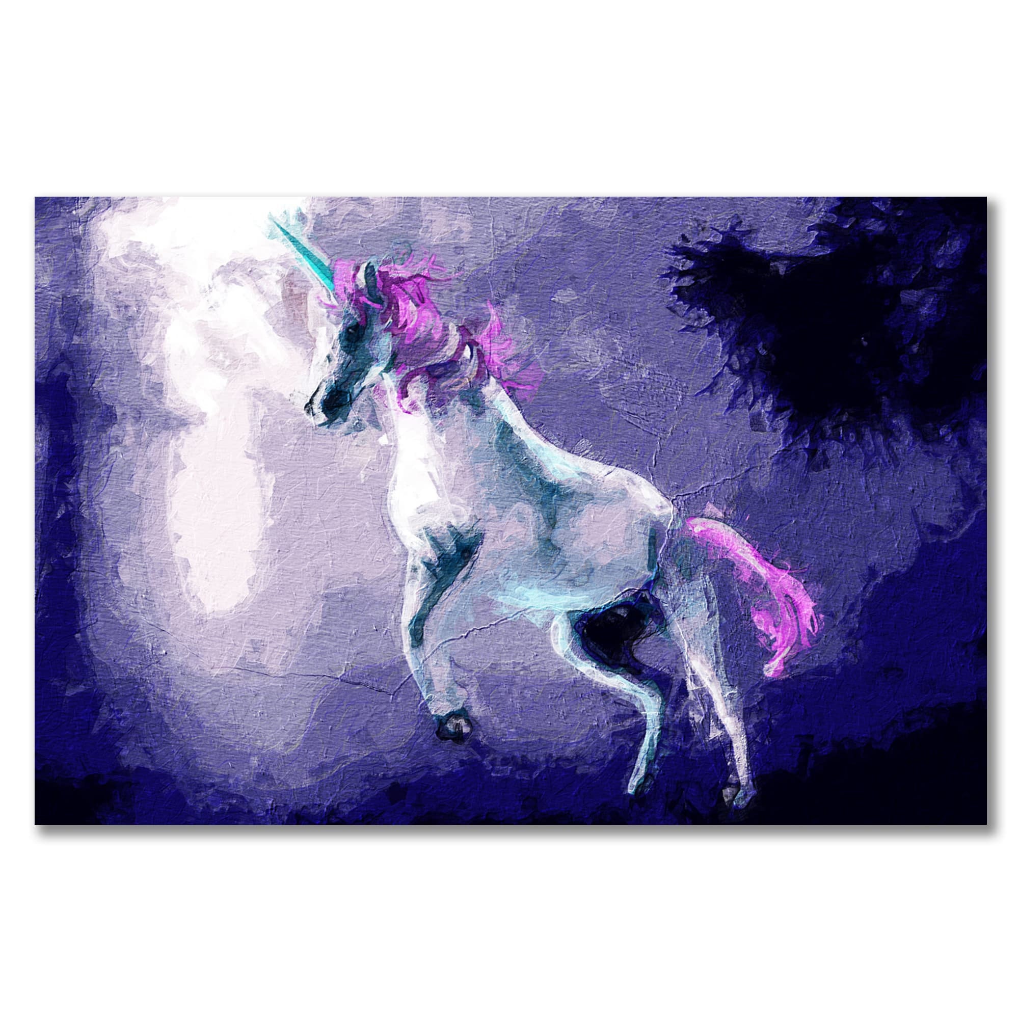 Paint By Numbers KitPurple Unicorn DIY painting gift Etsy