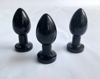 Black Obsidian Butt Plug Medium