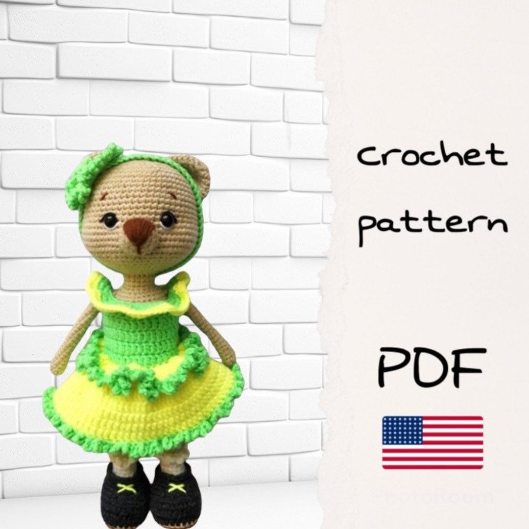 Crochet Bear Amigurumi Pattern Amigurumi Bear Pattern Animals