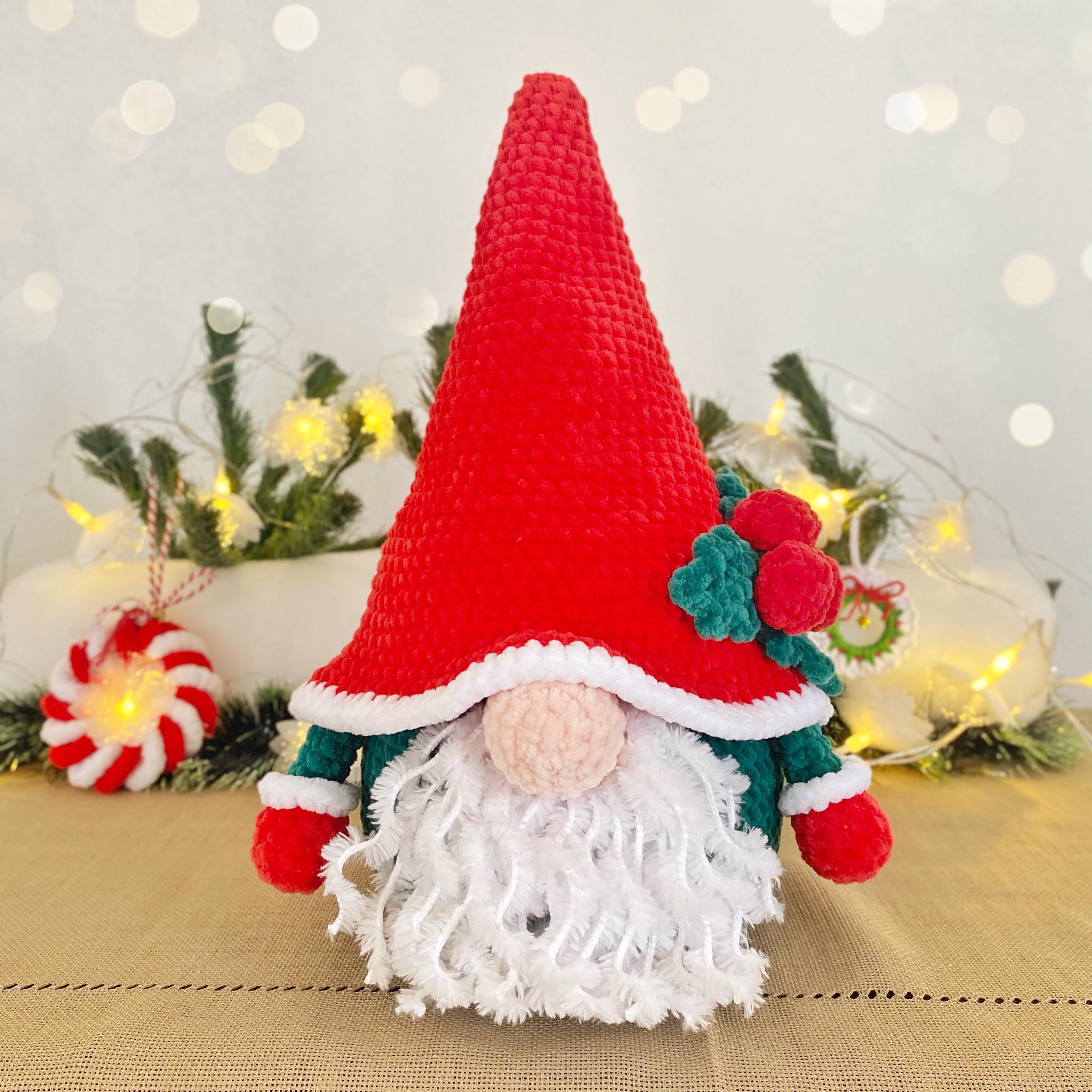 Plush Christmas Gnome Amigurumi Crochet Pattern
