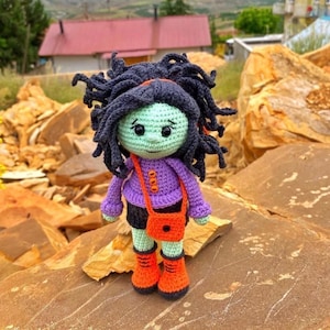 Halloween Witch Doll Amigurumi Crochet Pattern (PDF)