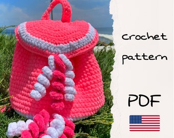 Crochet pattern Unicorn rucksack • Unicorn bag pattern • Easy crochet pattern