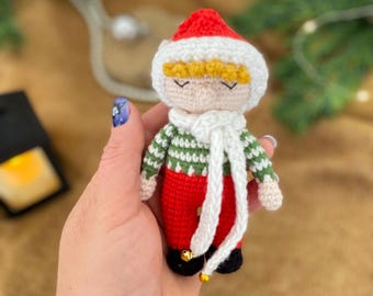 Virkmönster för jultomte: Amigurumi-dekoration (PDF)