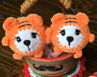 Tigerball Amigurumi Virkmönster: Sömlös Design (PDF Mönster)
