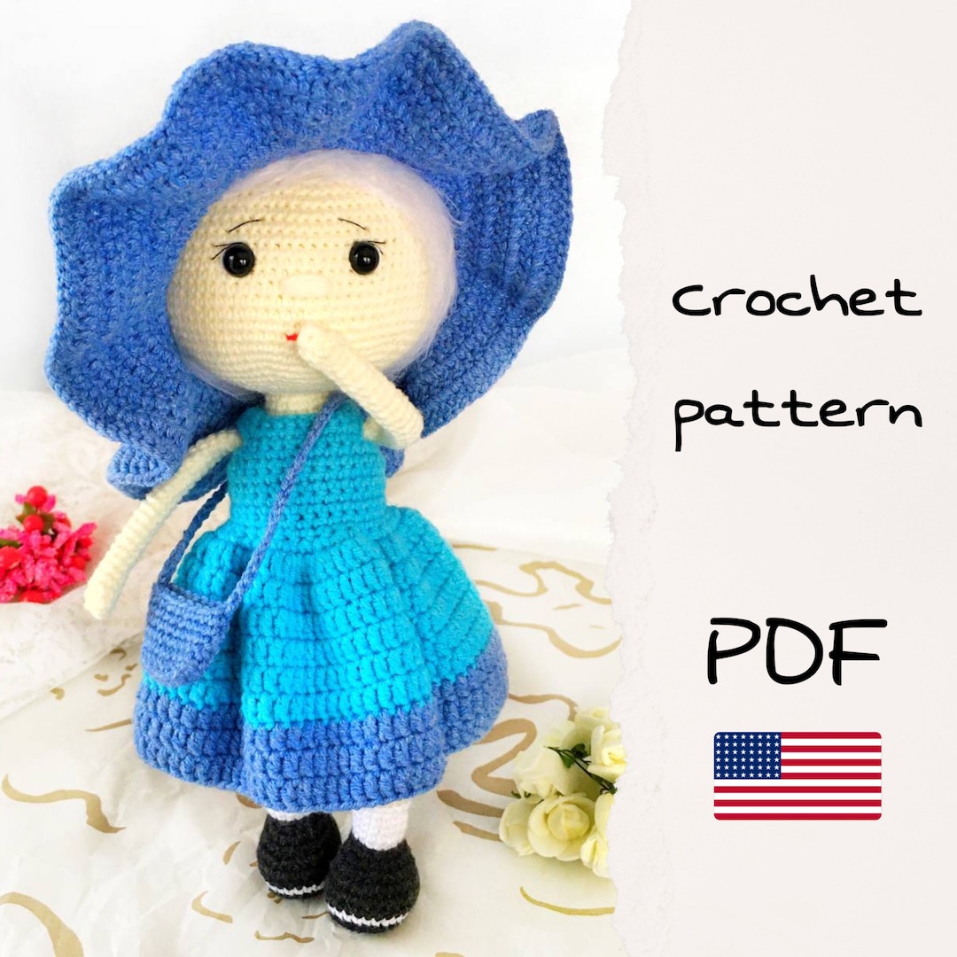 Crochet Pattern Doll, Amigurumi Pattern, Doll With Clothes Pattern ...