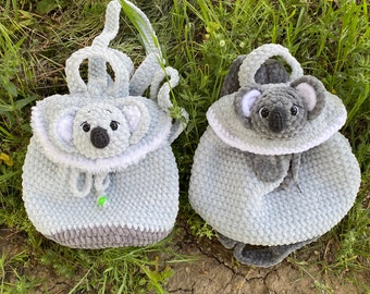 Crochet Koala Rucksack Pattern: Children's Bag (PDF Pattern)