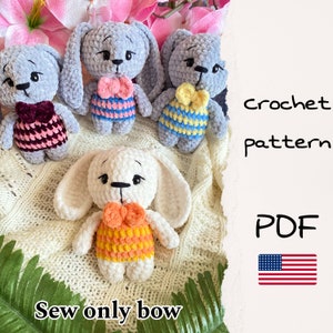 Crochet Bunny Pattern: Seamless Plush Toy (PDF Pattern)