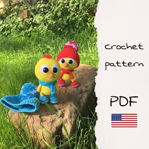 Crochet pattern Chicken, Chicken amigurumi crochet pattern