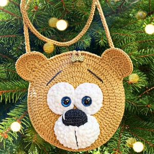 Crochet Bear Bag Pattern: Kids Handbag, Pouch (PDF Pattern)