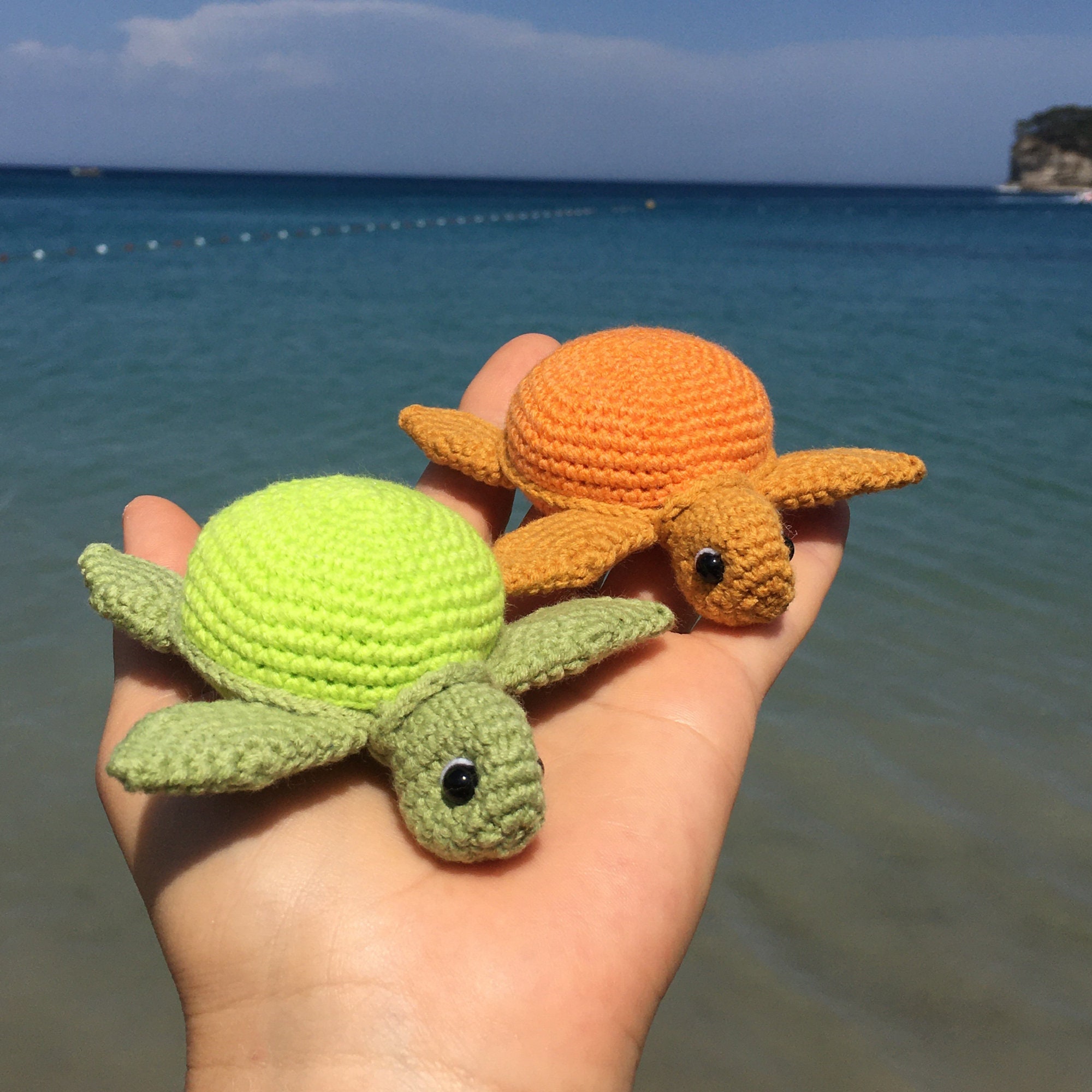 Crochet Patterns Sea Animals Set 3 in 1 Sea Turtle Pattern Etsy