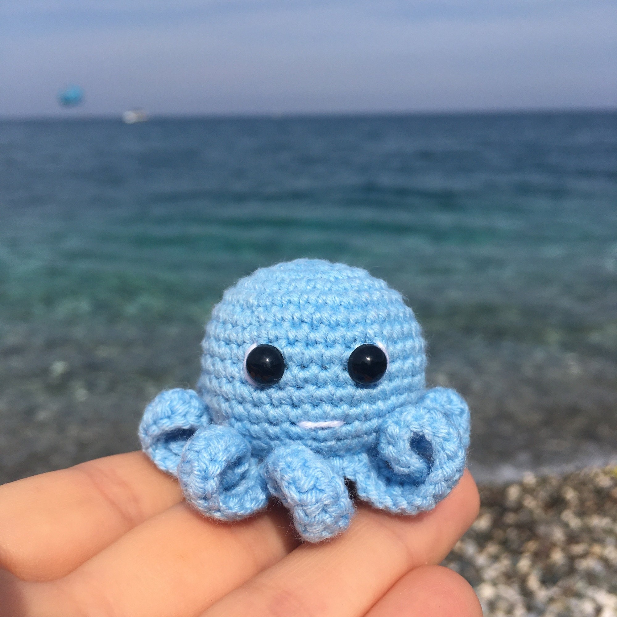 CROCHET KAWAII BABY OCTOPUS - *NO SEWING REQUIRED* - Left-Handed version 