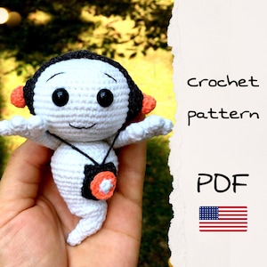 Ghost amigurumi crochet pattern, Halloween amigurumi crochet pattern