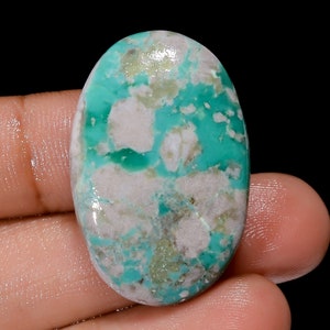 Variscite Stunning Top Grade Quality 100% Natural Loose Gemstone Oval Shape Cabochon For Making Jewelry 38 Ct. 33X22X7 mm AK-5477