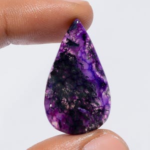 Pink Moss Agate Awesome Loose Gemstone Pear Shape Cabochon For Making Jewelry 21.5 Ct. 30X17X4 mm AK-7615