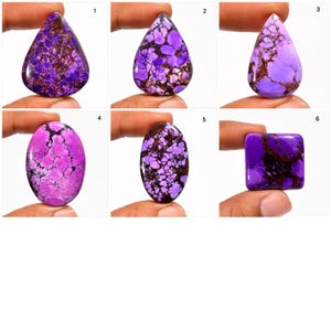 Purple Wild Horse Magnesite Cabochon | Top Quality Arizona Magnesite | Purple Dyed Magnesite Gemstone Cabochon