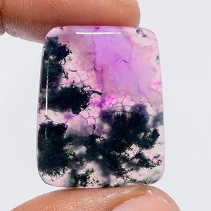 Moss Agate Incredible Loose Gemstone Fancy Shape Cabochon For Making Jewelry 27 Ct. 27X21X3 mm AK-7626