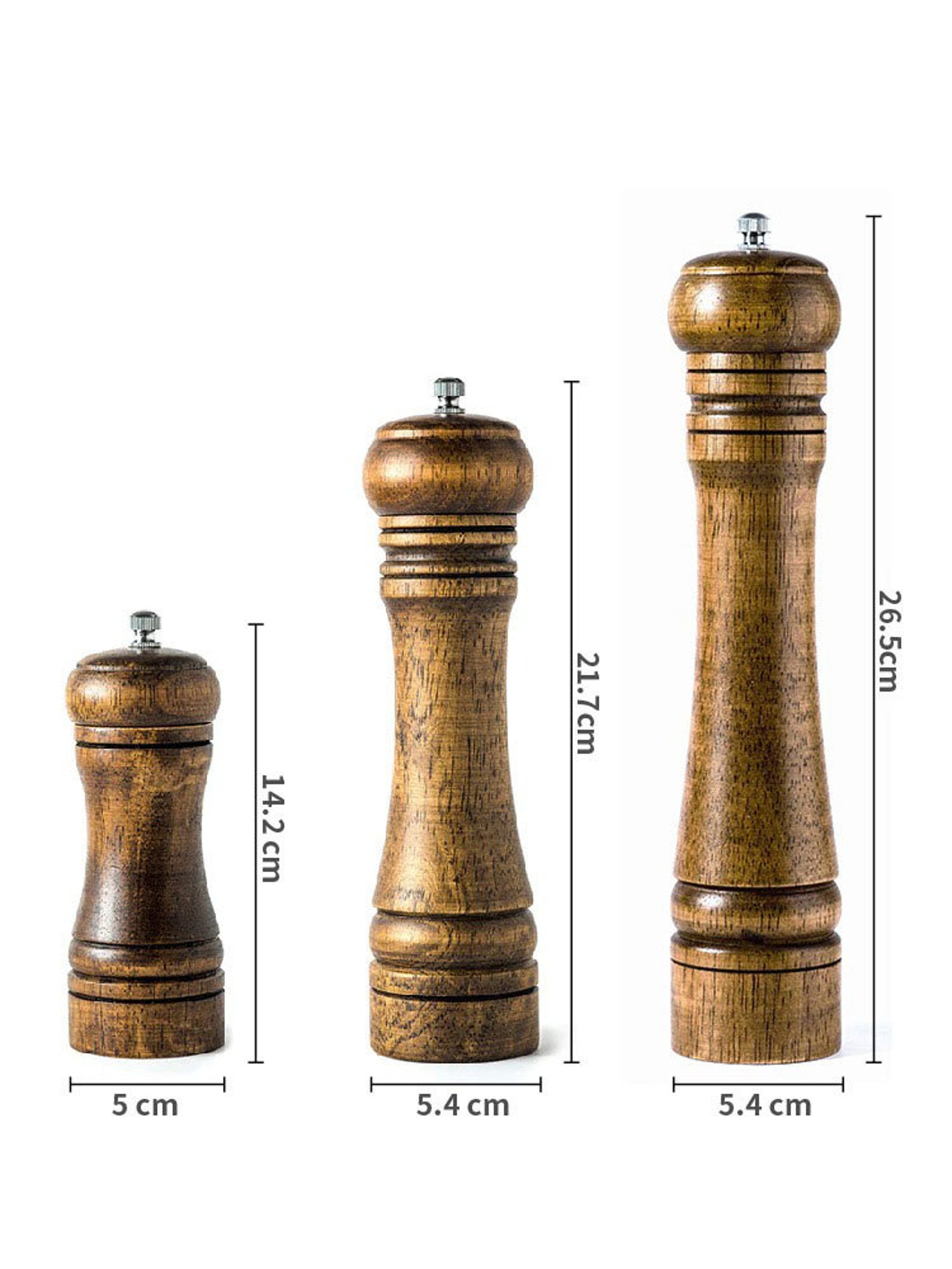 Wooden Pepper Mill EcoFriendly Grinder Hand CraftedSpice Etsy
