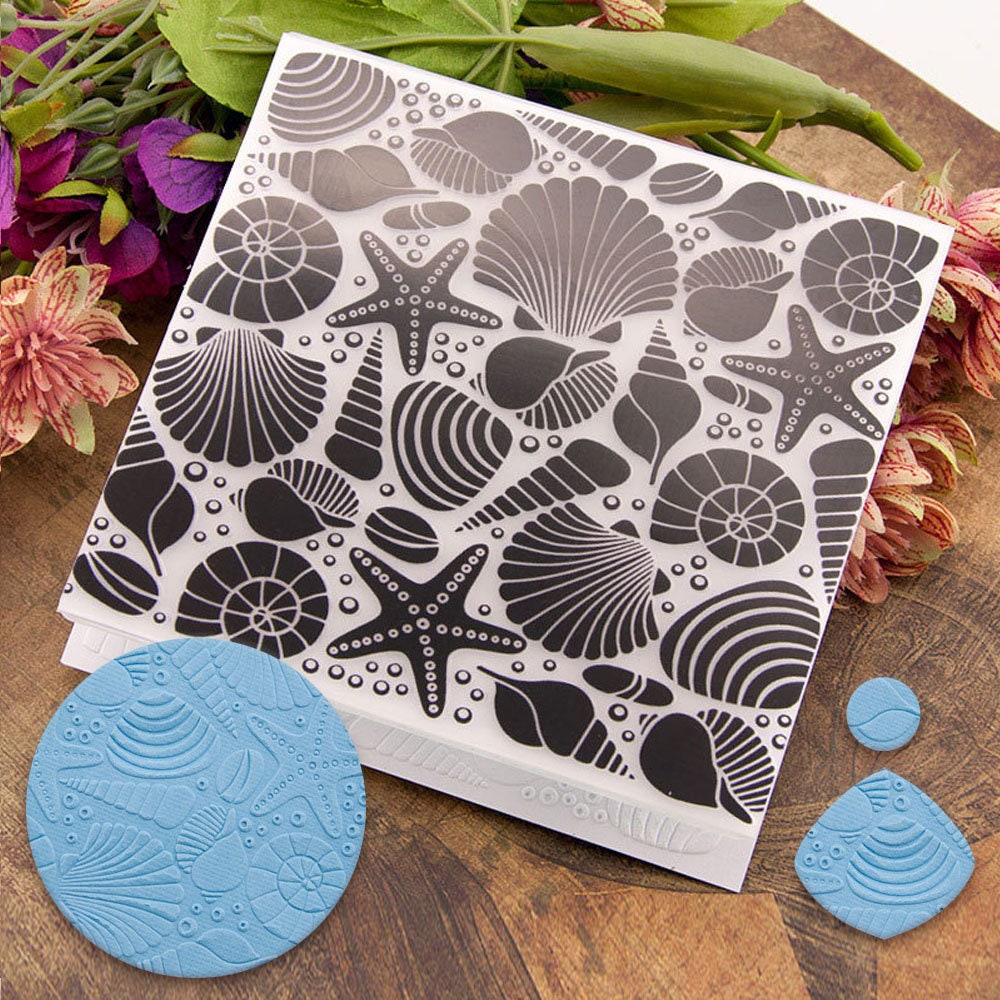Botanical Polymer Clay Stamps, Leaf Clay Embossing Texture Stamp