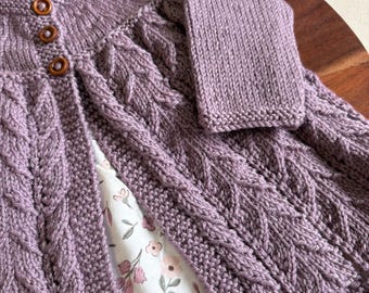 Knitting Pattern: Lace Cardigan PDF Download Sizes 0-3 - 9 months 4ply