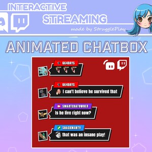 Stylized Phantom Anime Streamlabs Chat Widget | Custom Coded HTML CSS Stream Overlay | Interactive Red Black Gaming Chatbox Theme Style
