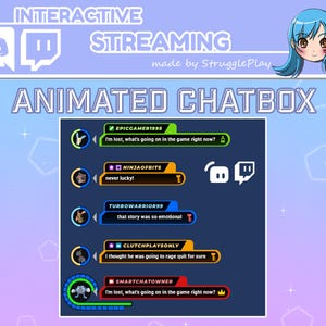 Animated Retro Key & Crown Chatbox - Cute PS1 Style Stream Widget
