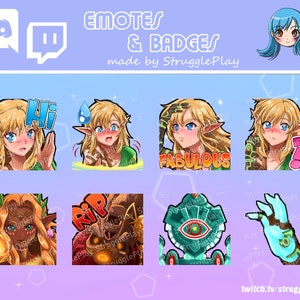The Legend of Zelda - Tears of the Kingdom I Twitch Emote Set I TLoZ TotK