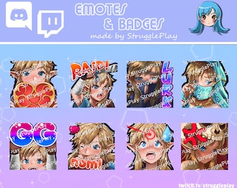 The Legend of Zelda - Breath of the Wild I Link Emote Set I TloZ BotW I Twitch