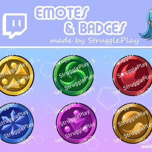 The Legend of Zelda - Ocarina of Time (OoT) I Emote-Set &quot;Medallions&quot;