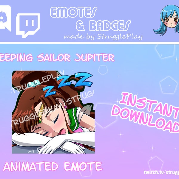 Animated Sailor Jupiter Emote I Sleeping