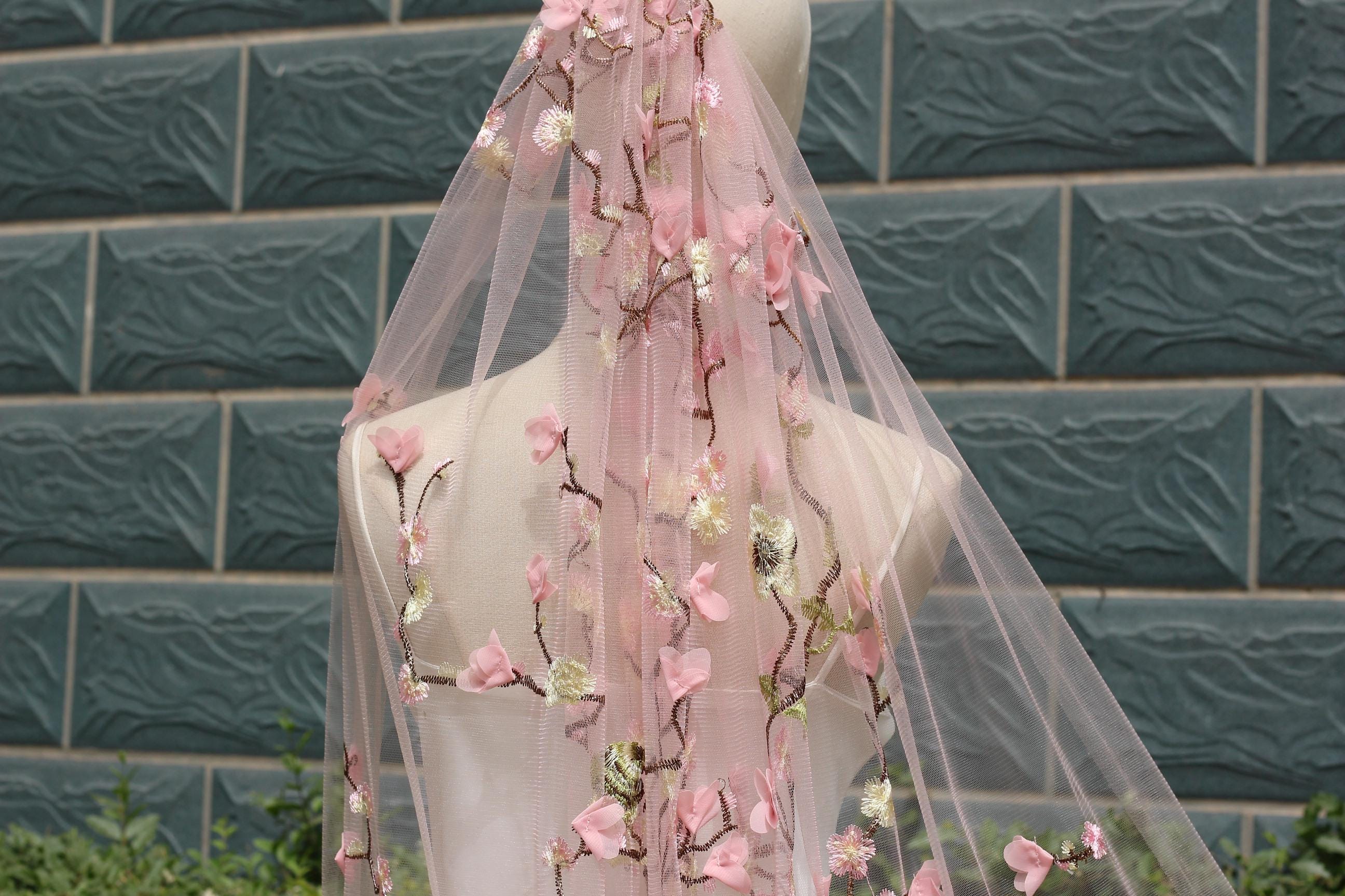 Cherry Blossom Veil - Etsy display picture 2