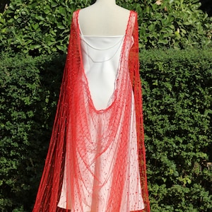 Red sheer sale cape