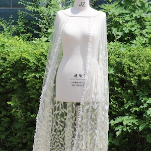 Gold sequins leaves glitter cape veil,sparkly wedding cape,sparkling bridal cape,shoulder veil cape,sequin bridal cape,Draped Wedding Cape