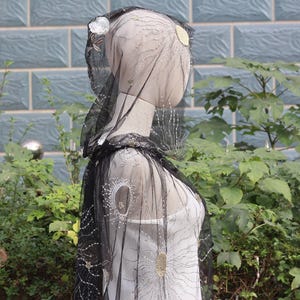 black Adult Witch Cloak,Wizard Robe Dark Fantasy,Witch Hooded Cape,Wizard Celestial Costume,Robe Witchy,Cosmic Cape,Witch Shawl,Galaxy Cloak
