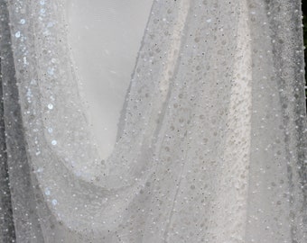 beaded cape veil,pearl cape veil,wedding dress cape,bridal cape beaded,bridal cape veil,glitter bridal cape,sparkly bridal cape,sequin cape