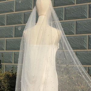 pearls Wedding draped veil,Drape Veil Hair Piece,Drape Veil With Pearls,Bridal Veil With Pearls,Veil With Pearls,Pearl Wedding Veil