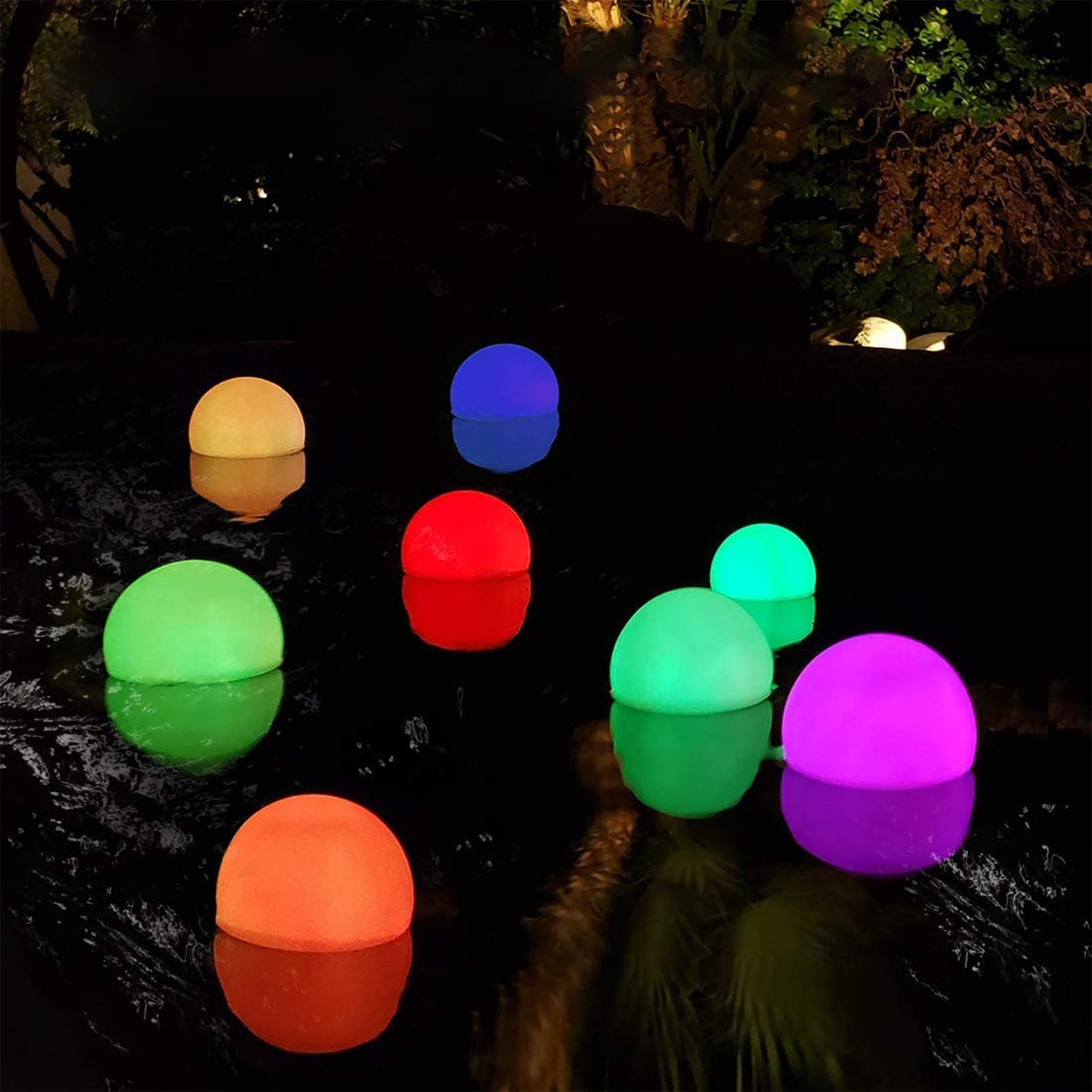 Led Pool Light Balls Floating Pool Lights Party Lights Pool Etsy