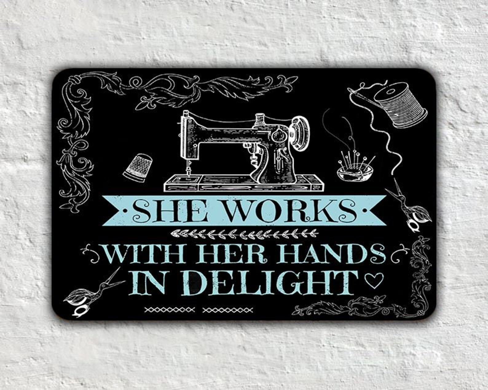 Personalized Sewing Room Horizontal Metal Sign Craft Room Etsy