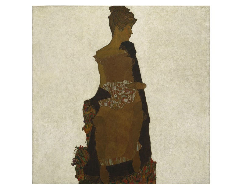Famous artists art prints. Giclee Print Poster Portrait of Gerti Schiele Egon Schiele 1909