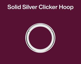 Sterlingzilveren klikring: 18 g/16 g kraakbeen, neus, helixpiercing