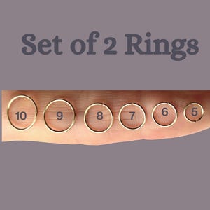 Orecchino per cartilagine / anello al naso / confezione da due, misure assortite - argento sterling / anello al naso, elica, rook, trago / calibro 24/22/20/18 g, regalo