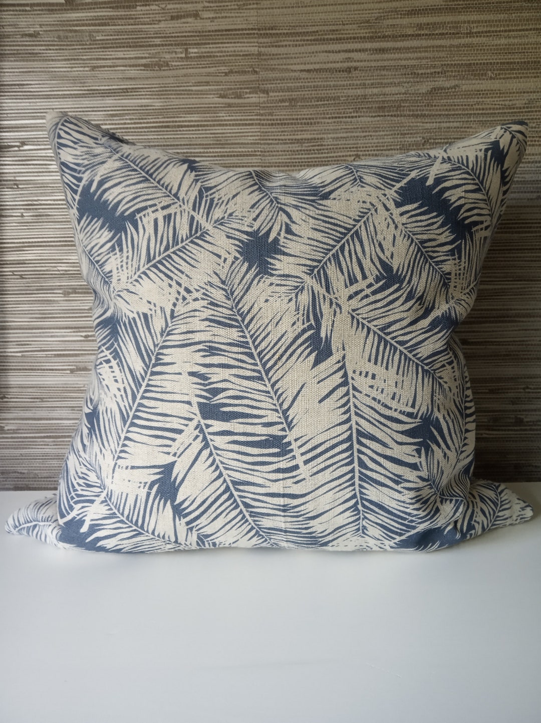 16 Navy Botanical Cushion Cover / Decorative Handmade Etsy UK