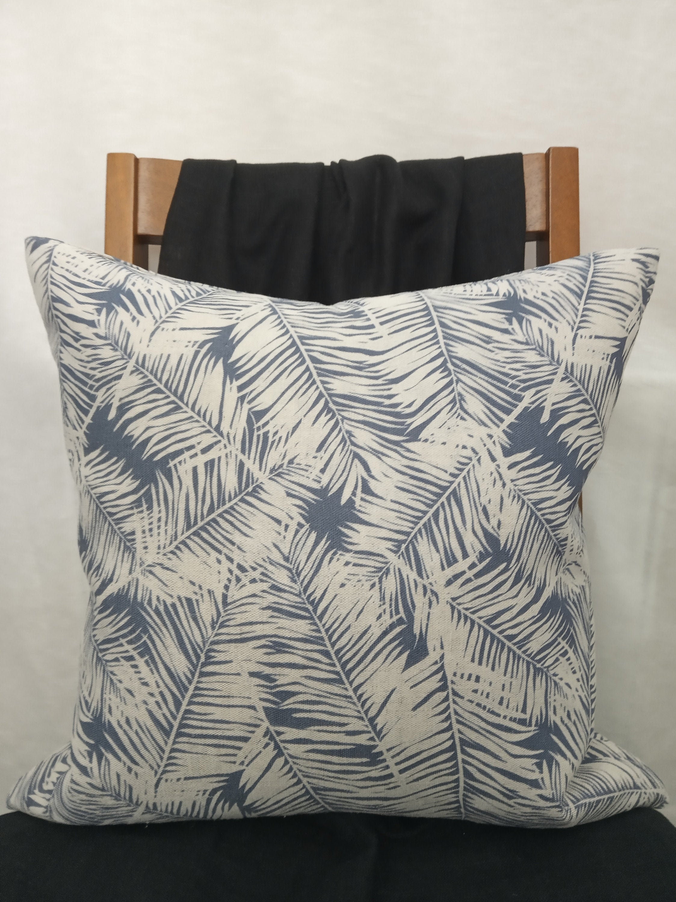 16 Navy Botanical Cushion Cover / Decorative Handmade Etsy UK