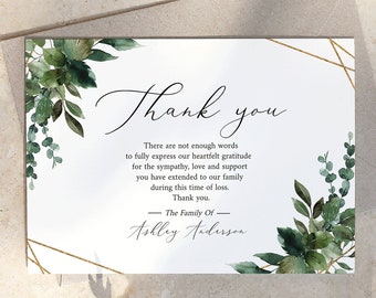 Personalized Greenery Pink Floral Customized Wording For Funerals