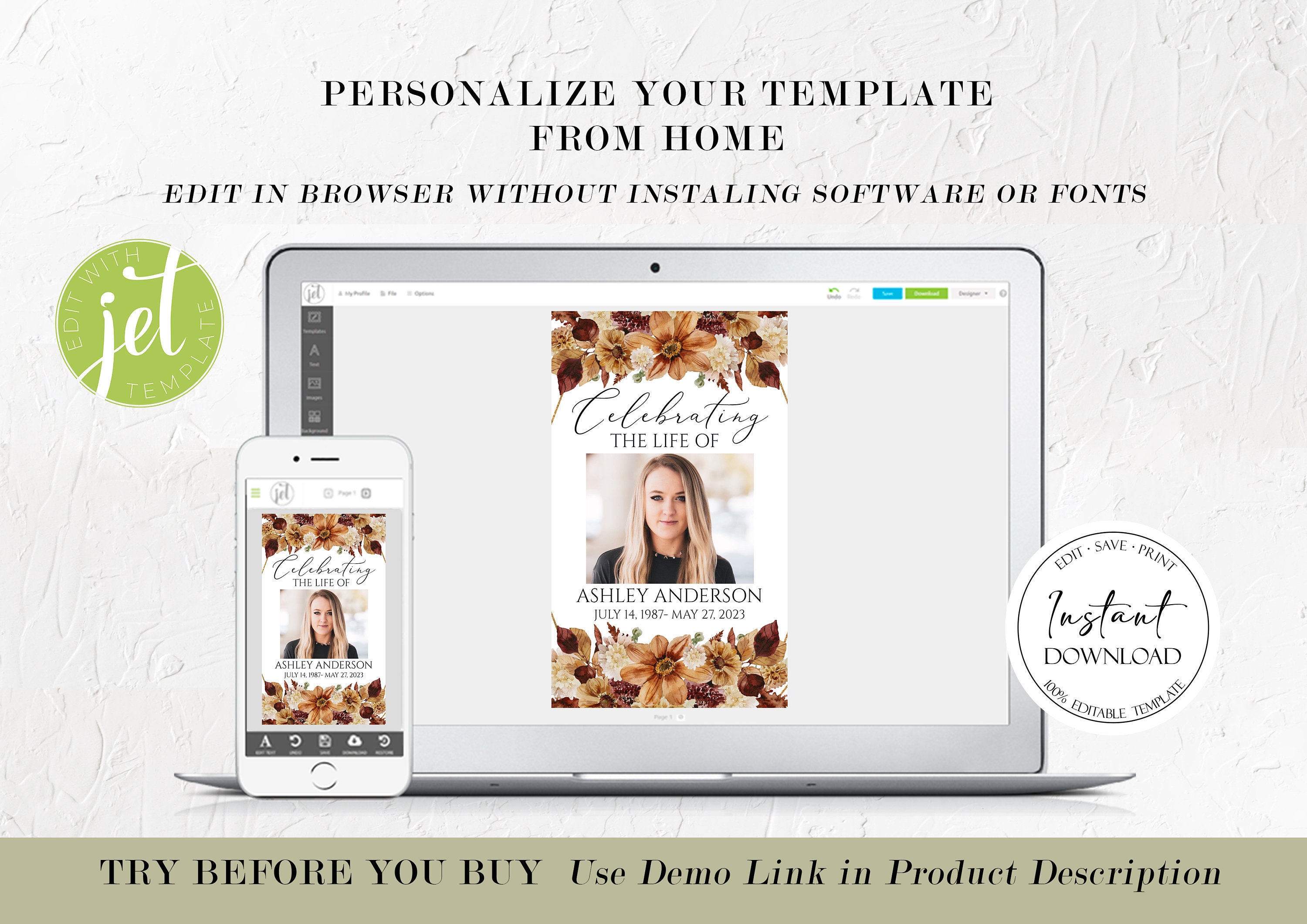 Editable Funeral Prayer Cards Template Printable Fall Etsy Editable Funeral Prayer Cards Template Printable Fall Etsy