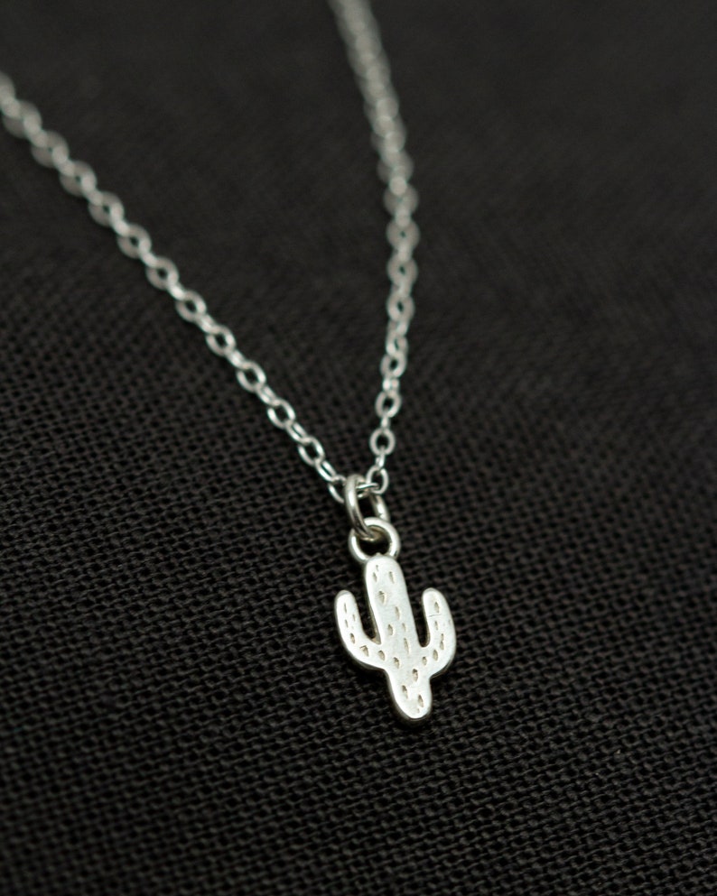Cactus necklace Tiny Cactus Pendant