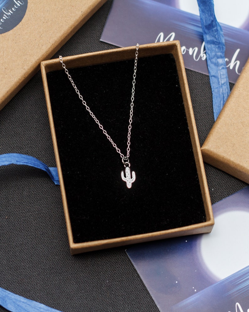 Cactus necklace Tiny Cactus Pendant