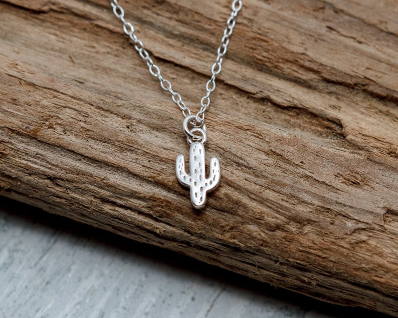 Cactus necklace Tiny Cactus Pendant