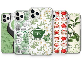 Tea Lovers Phone Case Herbs Cover adecuado para iPhone 12Pro 11 XS 7 8 SE 2020 y Samsung S10 Lite S8 A71 A51 Huawei P20 P30 D57